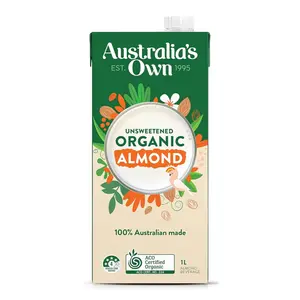 Sữa Hạnh Nhân Hữu Cơ Không Đường, Organic Almond Milk, Unsweetened (1L) - AUSTRALIA'S OWN
